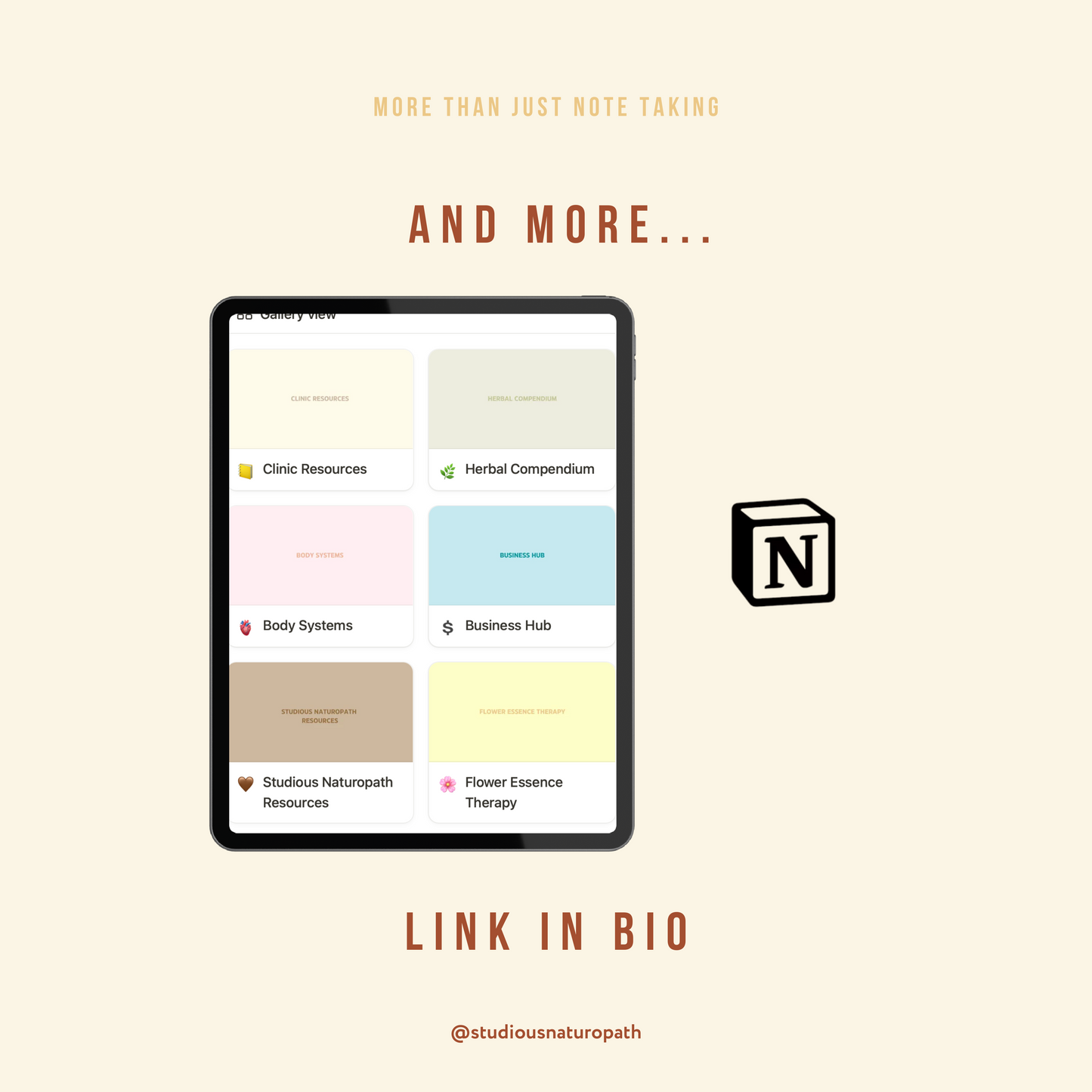 Ultimate Naturopathy Student Dashboard – All-in-One Notion Template